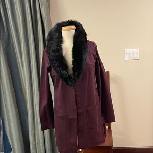 Elegant Black and Purple Women's Blazer
